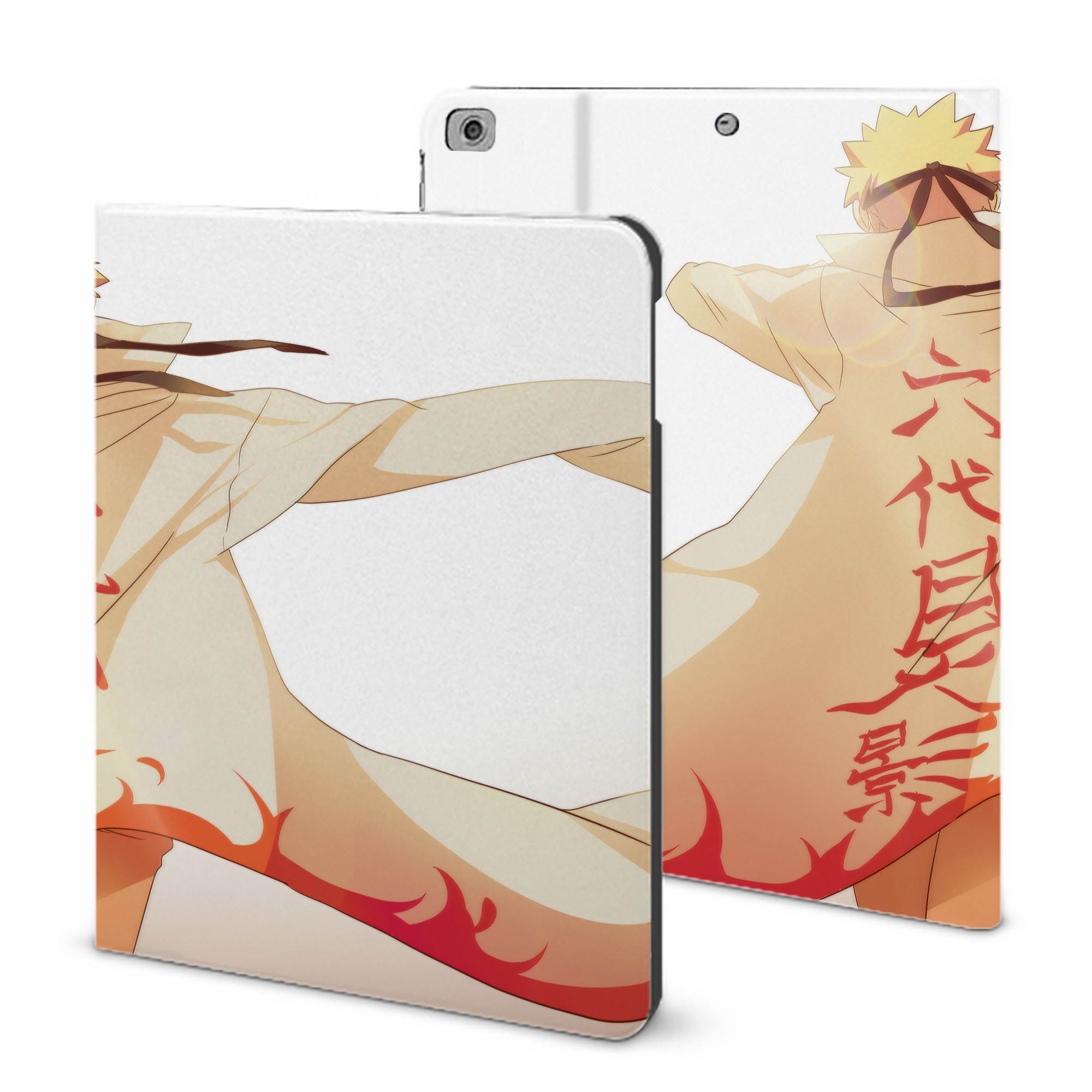 （画像用） NARUTO -ナルト- NARUTO -ナルト- 疾風伝 IPad ケース ブック型 PUレザー TPU 耐衝撃 軽量 薄型 ペン収納なし 全面保護 IPad 各モデル対応